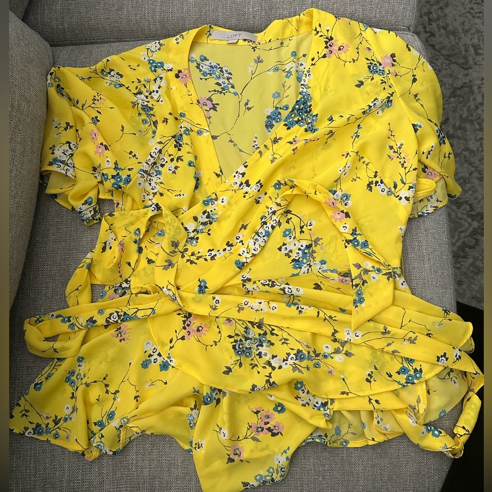 Ann Taylor Loft Floral Blouse